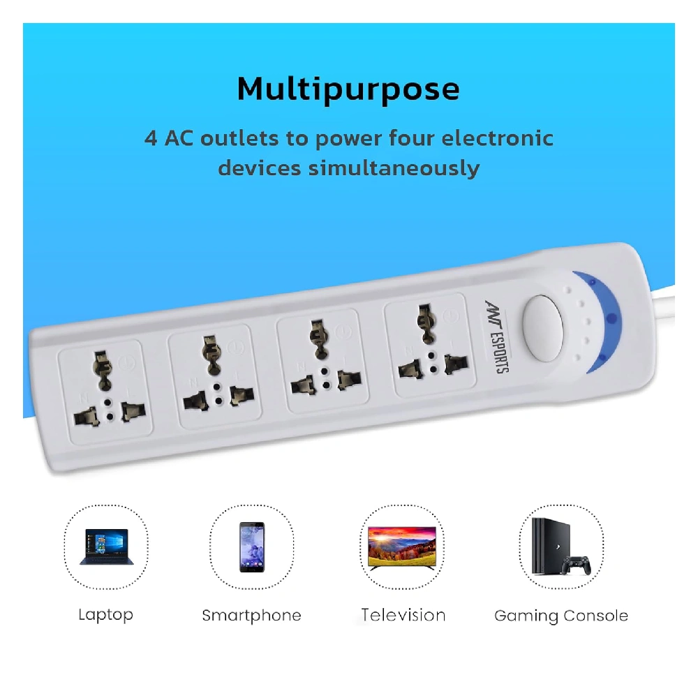 Ant Esports  Spike 4 Socket 1 Switch 3m view 3